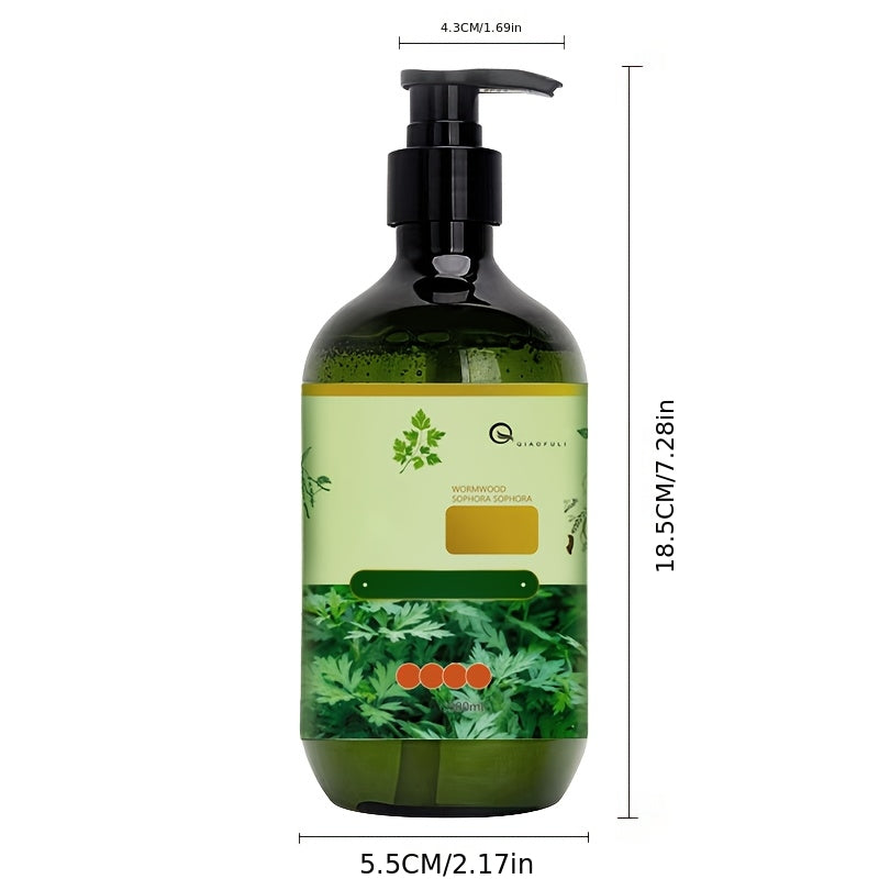 16.91oz Korean Herbal Cleansing Soap & Body Wash Suitable for Skin Types, with Centella Asiatica, Mugwort, Olive Leaf, Aloe Vera, Citric Acid Extract - Moisturizing Formula, Rich Foam, No Residue, for &,