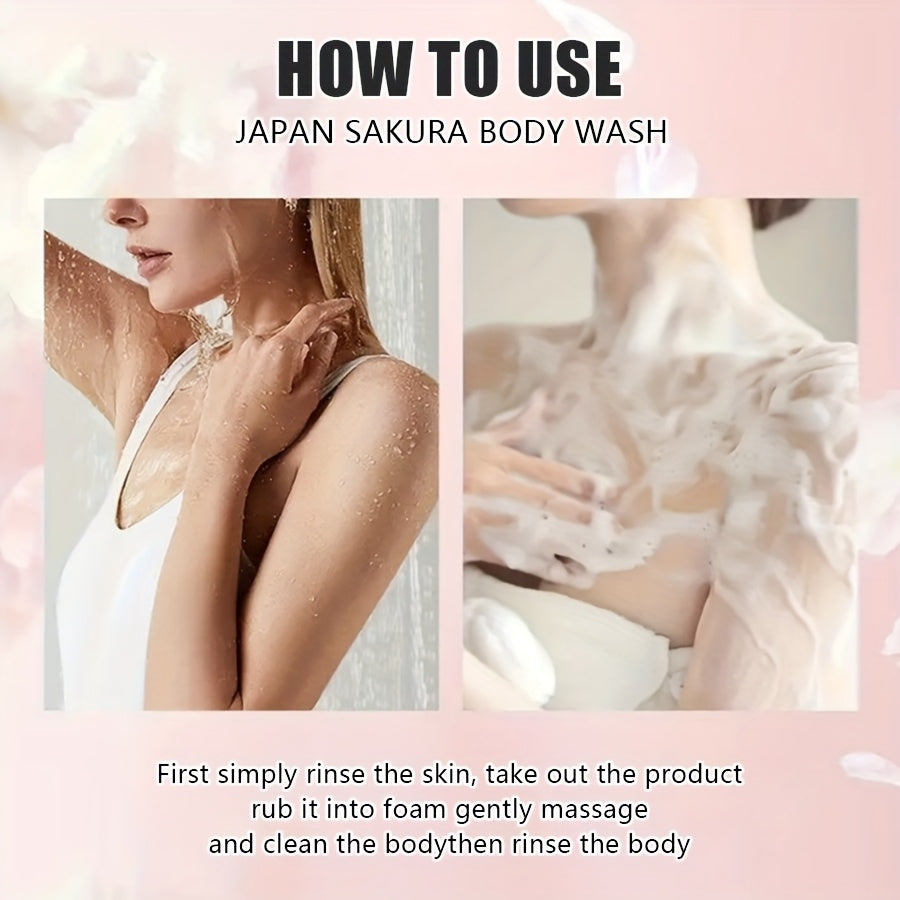 YANYUTONG Body Wash 6.76oz \u002F 6.7fl - Long-Lasting Sakura Scent, Moisturizing Shower Gel Suitable for All Skin Types, &, -Free with Floral Fragrance