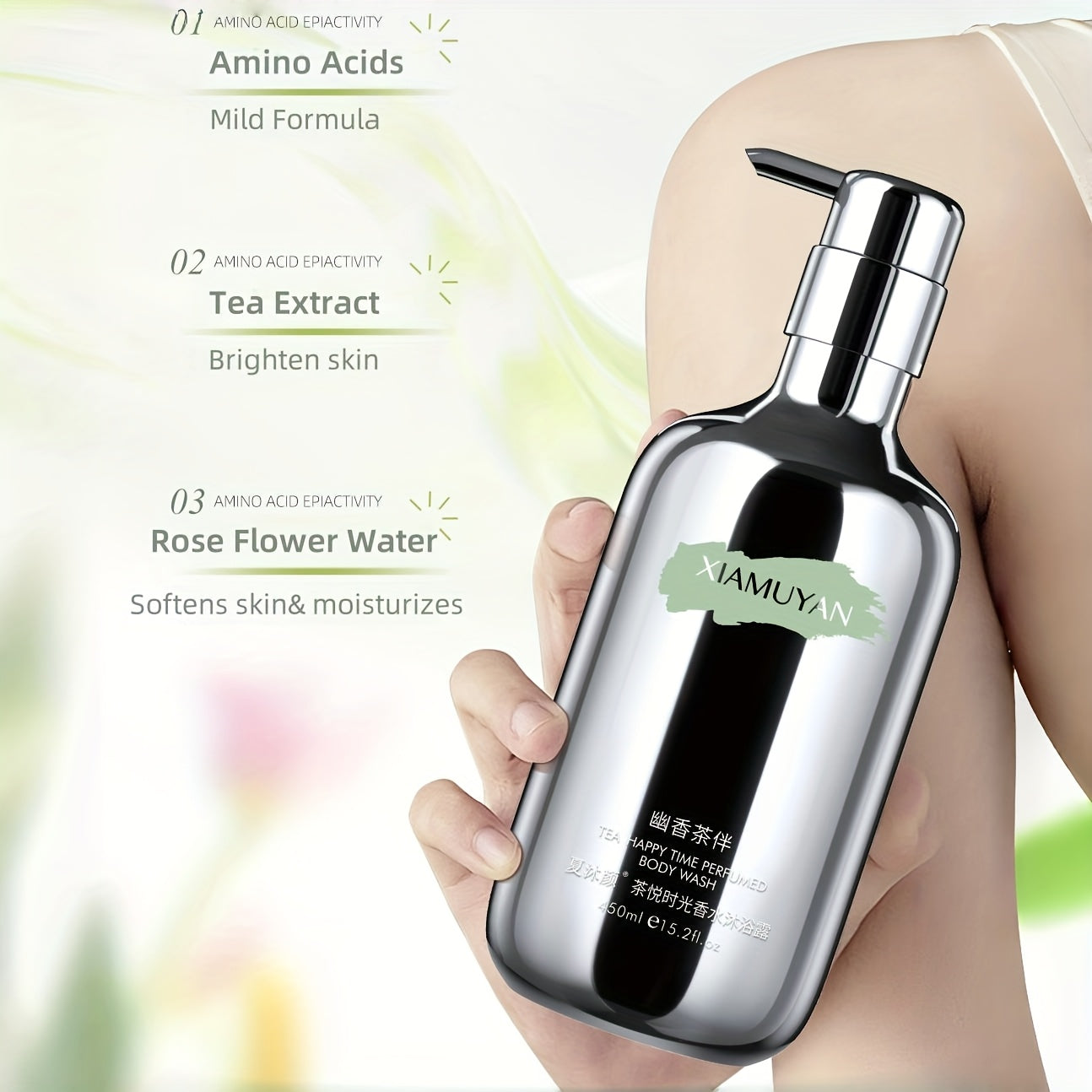 Shower Gel Long-Lasting Fragrance Deep Cleansing Moisturizing Body Bath Fragrance Shower Milk Lotion 450Ml\u002F15.2Fl.Oz