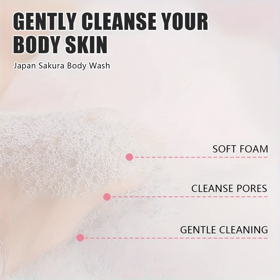 YANYUTONG Body Wash 6.76oz \u002F 6.7fl - Long-Lasting Sakura Scent, Moisturizing Shower Gel Suitable for All Skin Types, &, -Free with Floral Fragrance